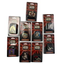 NEW Lot of 9 Star Wars Episode 1 Collectible Pins By Applause SEALED C-3PO R2-D2 picture