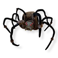 Giant 4.5ft Halloween Spider Decor Prop LED Light Up Eyes 2015 Rare Huge Costco picture