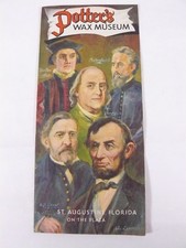 Potter's Wax Museum Vintage 1950s Brochure St. Augustine Florida picture