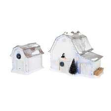 Dept 56 GRACELAND STABLES-HOUSE OF THE RISING SUN SET/2 Snow Village 6015666 NEW picture