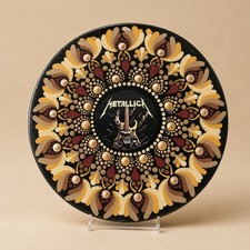 Metallica 10 Inch Album Wall Art Hand Painted Neutral Mandala Decor picture