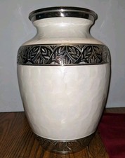 Trupoint X-Large Cremation Urn for Human Ashes, White Pearl for Up to 300lbs picture