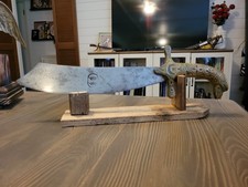 Antique Eagle Head Sword/Bowie Knife Russian? Turkish? Brass Handle-HEAVY picture