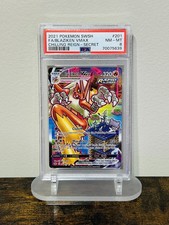 Pokemon Blaziken VMAX (Alternate Art Secret) 201/198 - Chilling Reign Holo PSA 8 picture