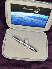 Montegrappa Apollo Moon Landing 50th Silver Aluminum Ballpoint Pen w/Box&Booklet picture