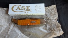 Case XX Folding Hunter Gator Persimmon Orange 38073 Carbon Steel Knife New IOB picture