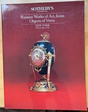 Sotheby's Russian Catalog Imperial Cuckoo Egg , Malcolm Forbes Autograph 1985 picture