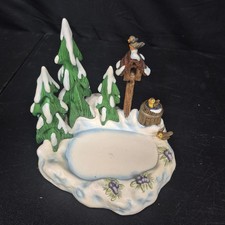 Goebel Hummelscapes Friendship in Bloom 2000 Winter Figurine Base Limited Ed picture