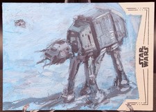 2026 Topps Star Wars Chrome AT-AT Walker 1/1 Sketch James Harris picture