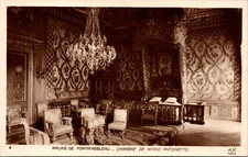 The Bedroom Of Marie Antoinette Palais De Fontainebleau France Postcard picture