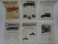 Lot 50 1910s 1920s Print Magazine Advertising Hudson Essex Automobile Ephemera picture