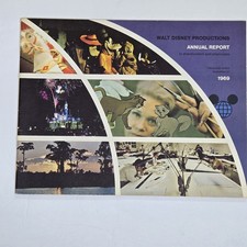Rare 1969 Walt Disney Productions Annual Report Shareholder & Employees Vintage picture