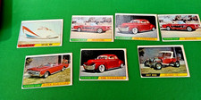 6 1968 TOPPS MILTON BRADLEY BARIS KUSTON CARS NRMT OR BET YELLOW BACK VARIATION picture