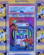 2024 Cardsmiths Currency Series 3 Pokemon Illustrator #16 Crystal Sparkle PSA 9 picture