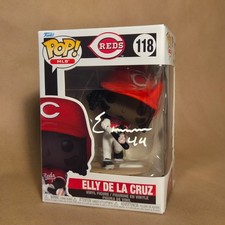 Elly De La Cruz Signed Reds Funko Pop (#118) | Beckett BAS COA picture