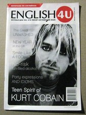 English 4U Magazine 2010 Ukraine Nirvana Kurt Cobain cover article picture