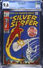 SILVER SURFER #15 CGC 9.6 White Pgs Fantastic Four Stan Lee 1970 picture