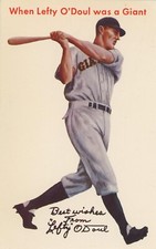 Lefty O'Doul- Signed Vintage Picture Postcard picture