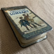 Vtg Chocolat Lombart French Chocolate Cocoa 1911 Calendar Antique Litho Tin picture