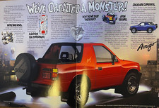 1989 Magazine Advertisement Isuzu Amigo We've Created A Monster picture