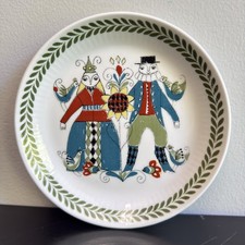 SAGA Norsk Design Hand Painted Silkscreen Figgjo Flint Norway Scandanavian picture