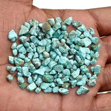 20 Pcs Raw Stone Turquoise December Birthstone Rough Gemstone Powder Healing picture