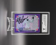 Bob Gurr signed Topps Disneyland 70th Abominable Snowman Purple Glitter #41 picture