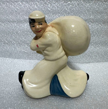Vintage Jolly Sailor Ceramic Coin Bank…Seamen’s Bank…1940s…Rare… picture