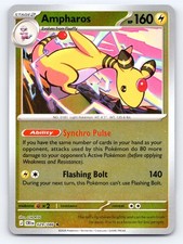 Ampharos 029/086 Rare Chaos Rising Pokemon Reverse Holo Lightly Played picture