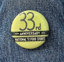 1899-1932 33rd Anniversary National Tea Co. Food Stores 1 3/3