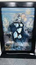 Custom Framed 1994 Lady Death 27”x18” LED bluetooth Chaos Comic decor chromium picture