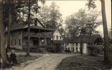 Sterling Junction Massachusetts MA Circle Ave Homes c1910 Real Photo Postcard #1 picture