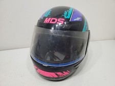 VINTAGE 1993 MDS Civic Motorcycle Helmet  Made in Italy Valenza XL - AS-IS picture