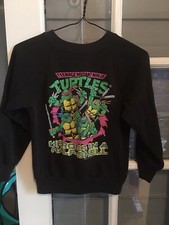 Vintage Snow Creek 1990 Teenage Mutant Ninja Turtles Kids Sweatshirt Size 10-12 picture