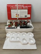 Vintage 1990 Ye Merrie Minstrel Caroling Musical Christmas Bells 25 Songs picture