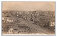 RPPC ~ Caney Kansas Birdseye View of Historic homes 1908c ~Montgomery County picture
