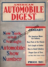 1922 Automobile Digest January - Auto show Number - Ruggles truck; Earl, Maibohm picture