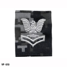 USN BDG NWU Blue Digital Petty Officer 2nd Class PO2 E-5 Parka Tab NOS Vanguard picture