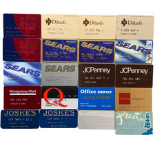 Expired Store Card Dillards Sears JCPenney Joskes Office Depot Montgomery Ward Q picture