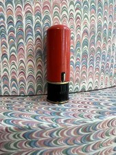 1920s 1930's Antique Princess Pat Red Lipstick Metal Tube Vintage Used Flaw picture