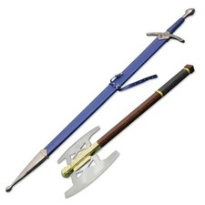 Glamdring Sword and Gimli Battle Axe Fantasy LOTR Collectors Display Set picture