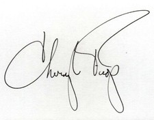 Supermodel CHERYL TIEGS Autograph Signed 3X5 Index Card w/ COA Celebrity  Model picture