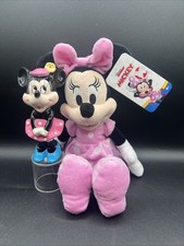 Vintage 1970's Walt Disney Productions Japan Minnie Mouse Ceramic & Minnie Plush picture