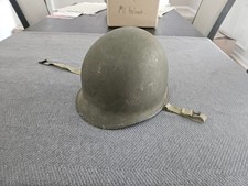 Original WWII M1 Helmet - McCord 358A -Fixed Bale, Front  Seam picture