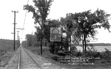 Lake Shore Electric Railroad Hudson Lake Indiana IN - Reprint picture