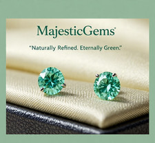 0.63 Ct GENUINE ROUND SHAPE NATURAL EMERALD PAIR LOOSE GEMSTONE picture