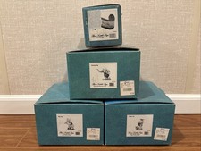 Vintage WDCC The Three Little Pigs & Title (Set Of 4) With Original Boxes picture
