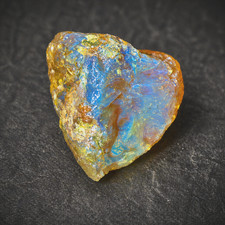 Exquisite Natural Dominican Clear Golden Blue Amber Rough Specimen 37mm 16.8g picture