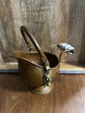 Vintage Dutch Copperware Made In Ireland Copper & Brass Scuttle Bucket picture