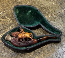Antique Meerschaum Pipe With An Equestrian Theme picture